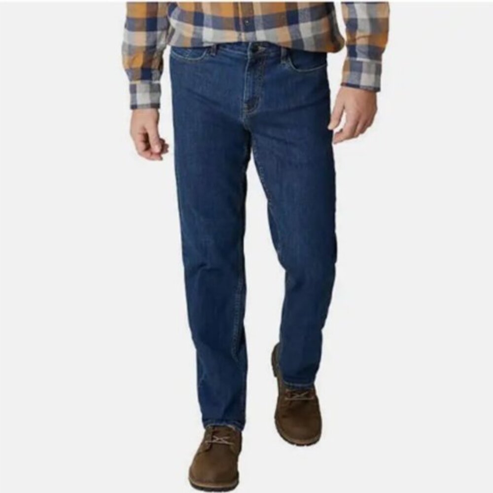 NWT Weatherproof Vintage Stretch Relaxed Fit Jeans Dark Blue Carolina